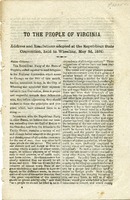 ["<p> Pamphlet. \"Daily Intelligencer print., cor. Quincy and Main Sts., Wheeling.\"</p>"]