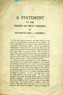 ["<p> Pamphlet. Address by Governor of West Virginia, John J. Cornwell in 1917., including a proclamation listing members of the State Council of Defense for West Virginia.<br /> <br />  </p>"]