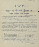 ["<p> Leaflet.  \"Fairmont, November 1, 1892.\"</p>"]
