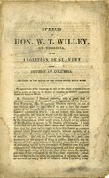 ["<p> Pamphlet.  \"Delivered in the Senate of the United States, March 20, 1862.\"</p>"]
