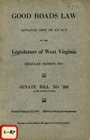 ["<p> Pamphlet.  \"Compliments of State Road Commission.\"</p>"]