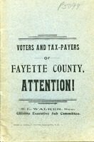 ["Pamphlet.  \"S. L. Walker, Sec., Citizens. Executive Sub Committee.\"<br />"]