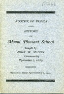 ["Pamphlet. \"Reunion held November 6, 1909.\"<br />"]