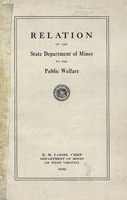 ["<p> Pamphlet. \"Address delivered by R. M. Lambie, Chief of Department of Mines, to Mining Class, at West Virginia University, Morgantown, July 13, 1932.\"</p>"]