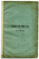 ["<p> Pamphlet. Address delivered \"before the law class of West Virginia University, June 7th, 1886.\"<br /> <br />  </p>"]