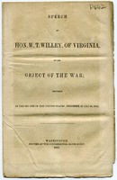 ["<p> Pamphlet.  Discusses the goal of the rebellious states to destroy the \"principles of republican government.\" <br /> <br />  </p>"]
