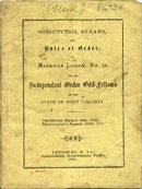 ["Pamphlet.  \"Instituted March 6th, 1850, reorganized March 17th, 1873.\"<br />"]