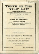 ["<p> Pamphlet. \"Summarized by Chas. M. Earhart, attorney for the W. Va. Anti-Saloon League, Wheeling District.\"</p>"]