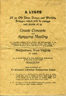 ["<p> Event program.</p>"]