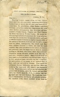 ["<p> Tearout from monograph?  Includes three printed letters on pages (numbered 89-104) which appear to have been removed from a monograph. Running title on pages: <em>Early Education in Western Virginia</em>. Includes an undated letter from Mr. J. S. Shaffer, Aurora, W.Va.; an undated letter from Prof. John G. Gittings, Clarksburg, W.Va.; and an undated letter from Mrs. David W. Swisher, South Branch, Hampshire Co., W. Va.</p>"]