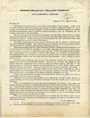 ["<p> Letter. \"Romney, W. Va., March 10, 1915.\"</p>"]